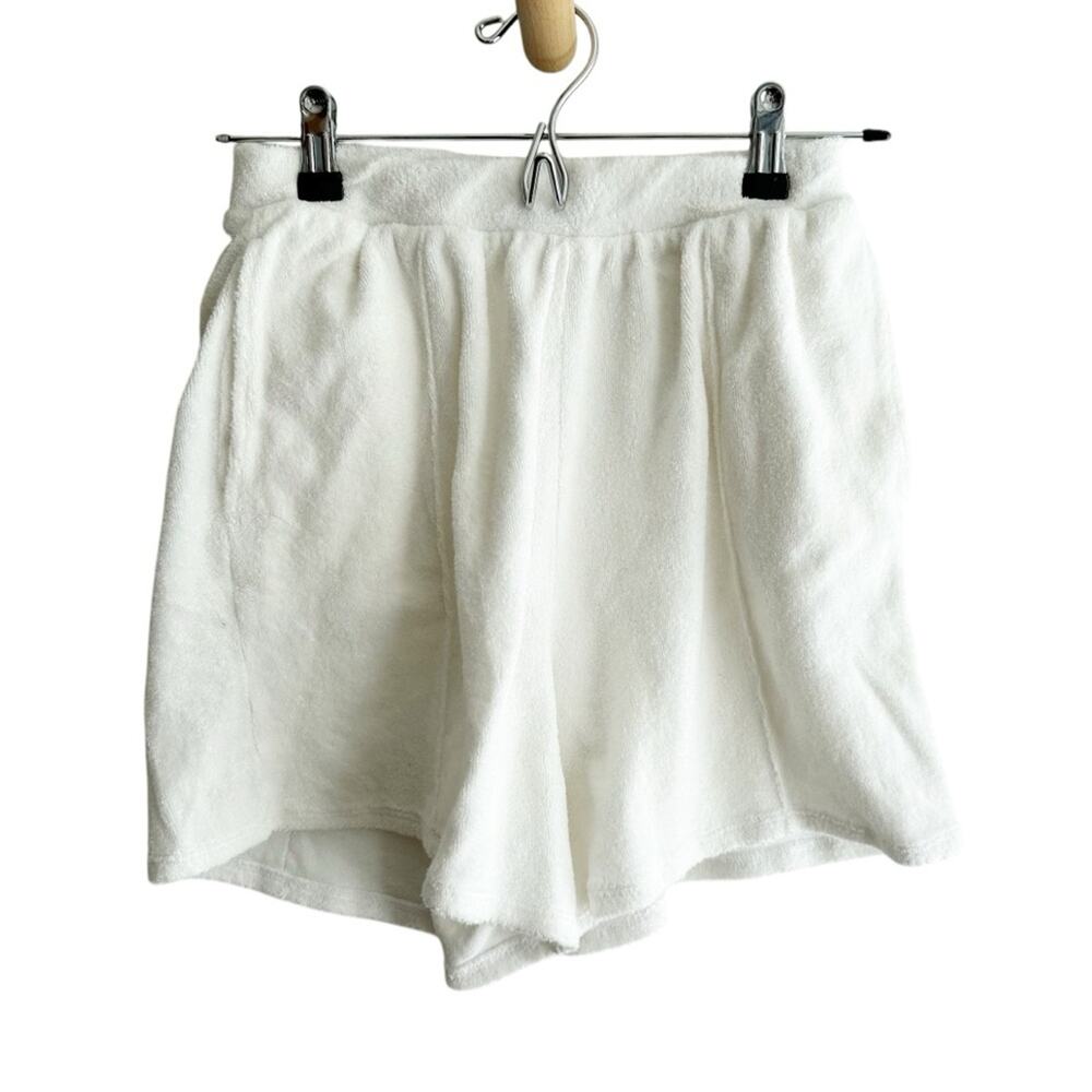 Lovers + Friends Terry Pull On Lounge Shorts White Size XS